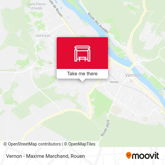 Vernon - Maxime Marchand map