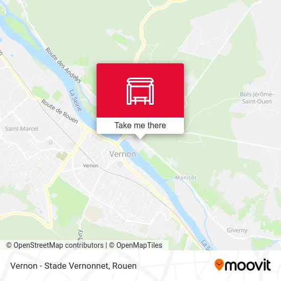 Vernon - Stade Vernonnet map