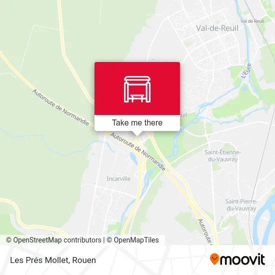 Les Prés Mollet map