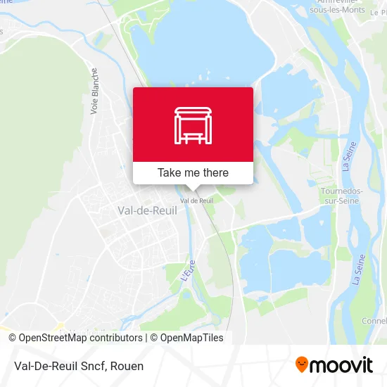 Mapa Val-De-Reuil Sncf