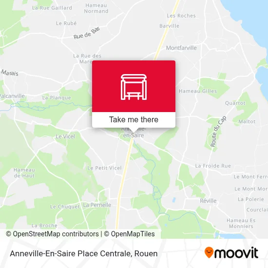 Anneville-En-Saire Place Centrale map