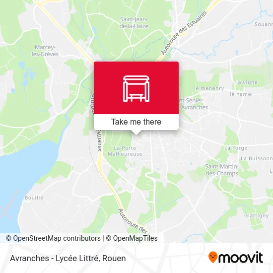 Avranches - Lycée Littré map