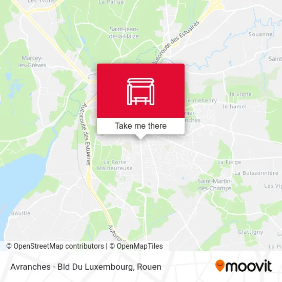 Avranches - Bld Du Luxembourg map