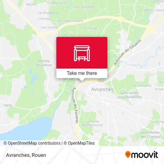 Avranches map