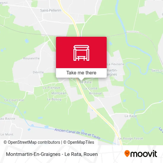 Montmartin-En-Graignes - Le Rata map