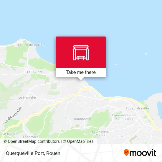 Querqueville Port map