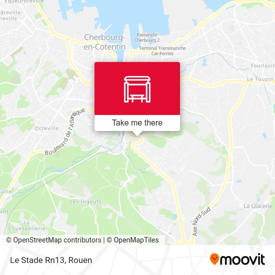 Le Stade Rn13 map