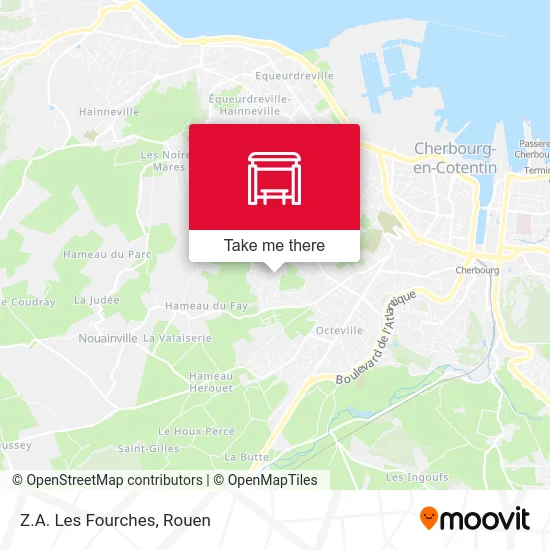 Mapa Z.A. Les Fourches