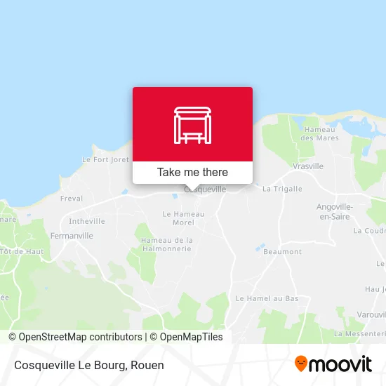 Mapa Cosqueville Le Bourg