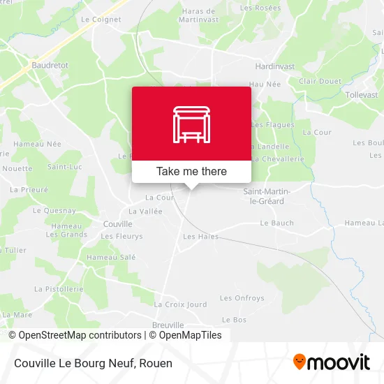 Couville Le Bourg Neuf map