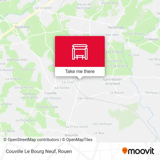 Couville Le Bourg Neuf map