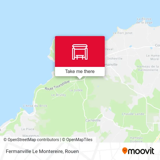 Mapa Fermanville Le Montereire