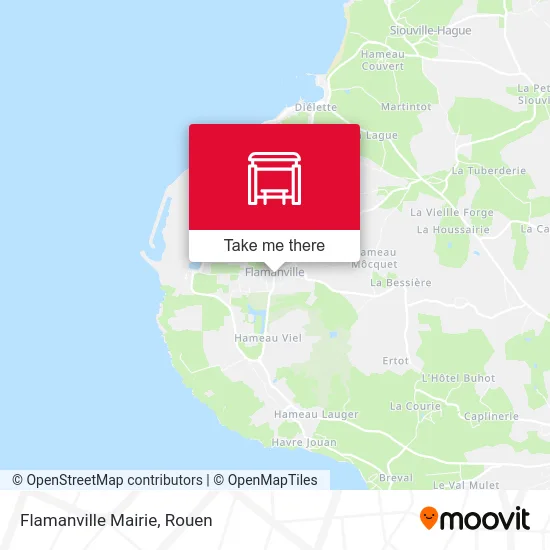 Flamanville Mairie map