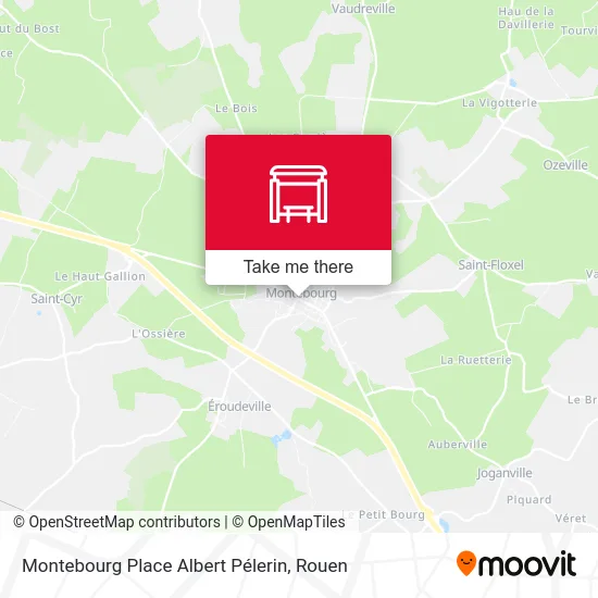 Montebourg Place Albert Pélerin map