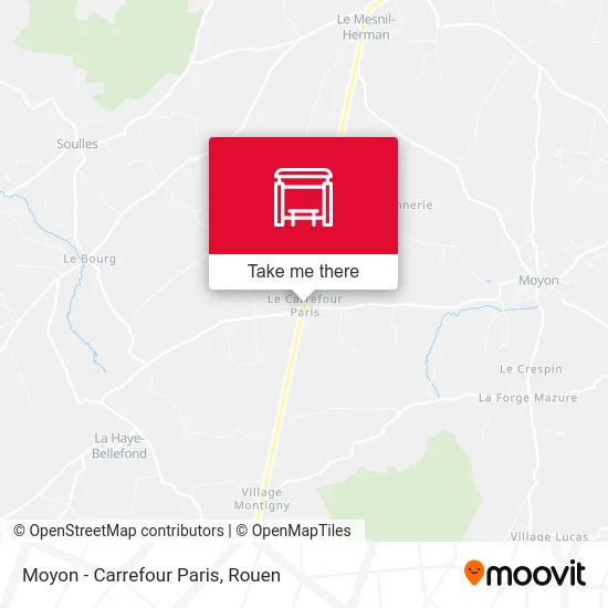 Moyon - Carrefour Paris map