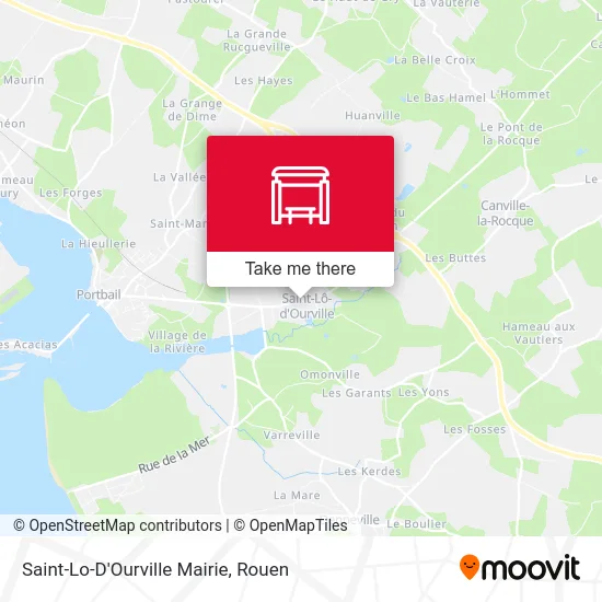 Saint-Lo-D'Ourville Mairie map