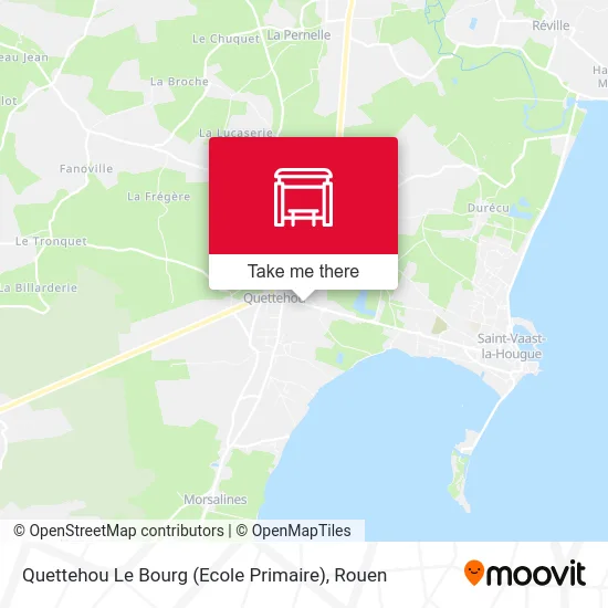 Quettehou Le Bourg (Ecole Primaire) map