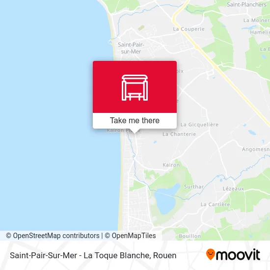 Mapa Saint-Pair-Sur-Mer - La Toque Blanche