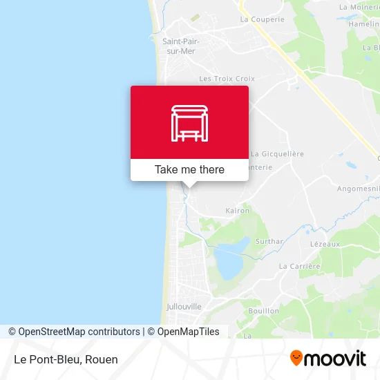 Mapa Le Pont-Bleu