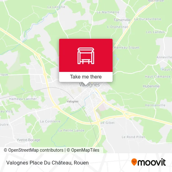 Mapa Valognes Place Du Château