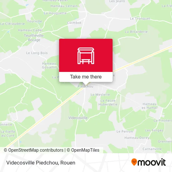 Videcosville Piedchou map