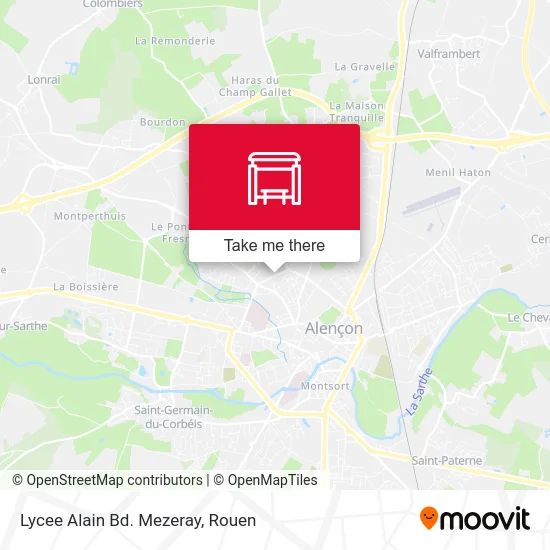 Lycee Alain Bd. Mezeray map