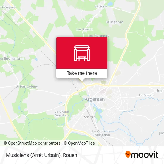 Musiciens (Arrêt Urbain) map