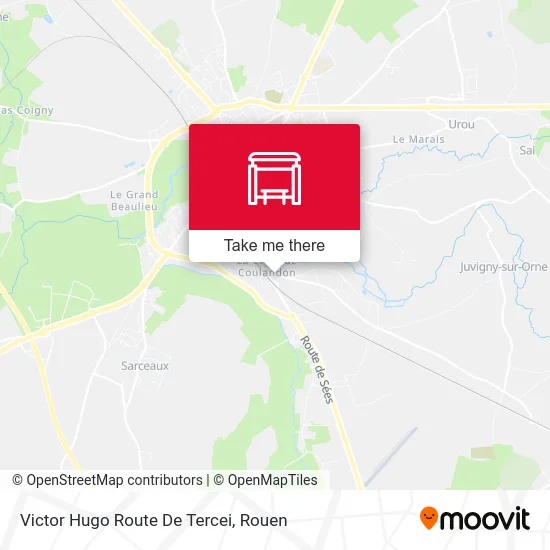 Victor Hugo Route De Tercei map