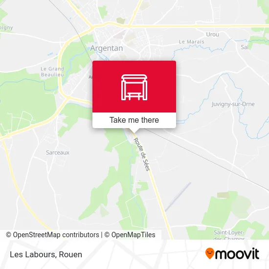 Les Labours map