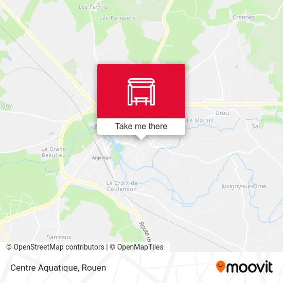 Mapa Centre Aquatique