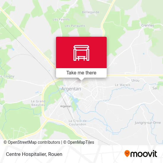 Mapa Centre Hospitalier