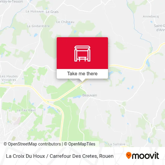 La Croix Du Houx / Carrefour Des Cretes map