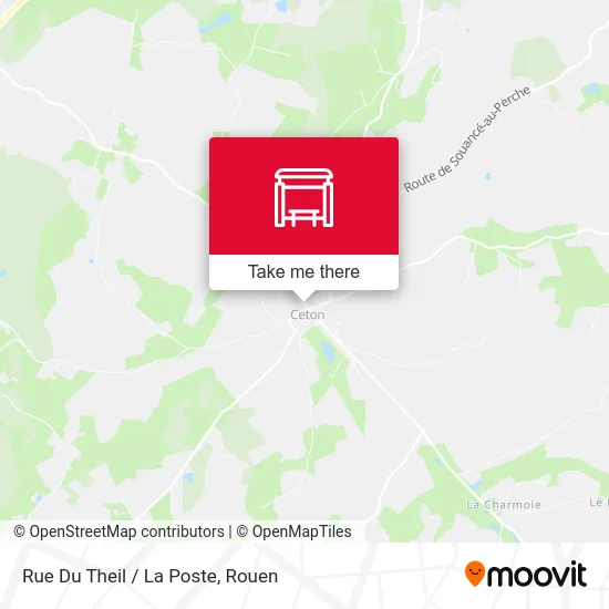 Rue Du Theil / La Poste map