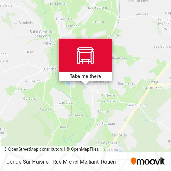 Conde-Sur-Huisne - Rue Michel Melliant map