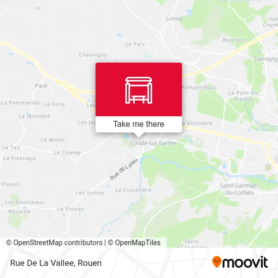 Mapa Rue De La Vallee