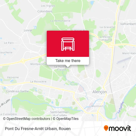Pont Du Fresne-Arrêt Urbain map