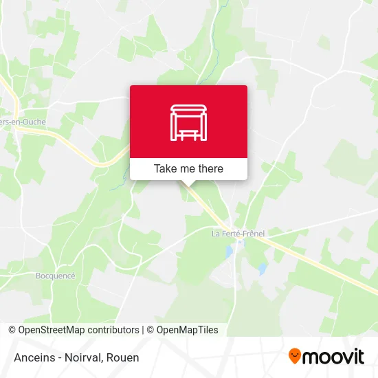 Anceins - Noirval map