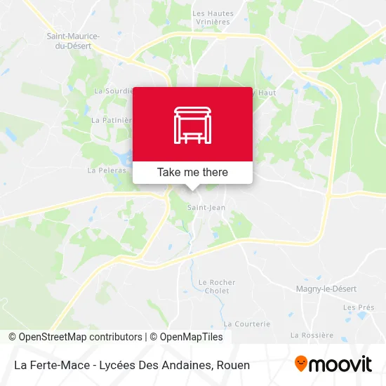 La Ferte-Mace - Lycées Des Andaines map