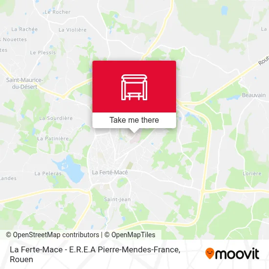 La Ferte-Mace - E.R.E.A Pierre-Mendes-France map