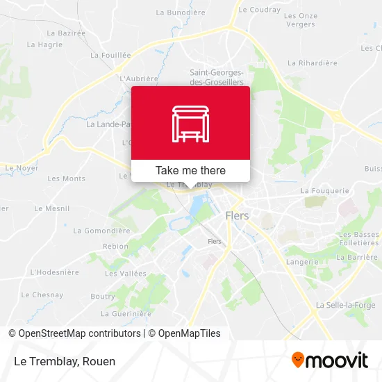 Le Tremblay map