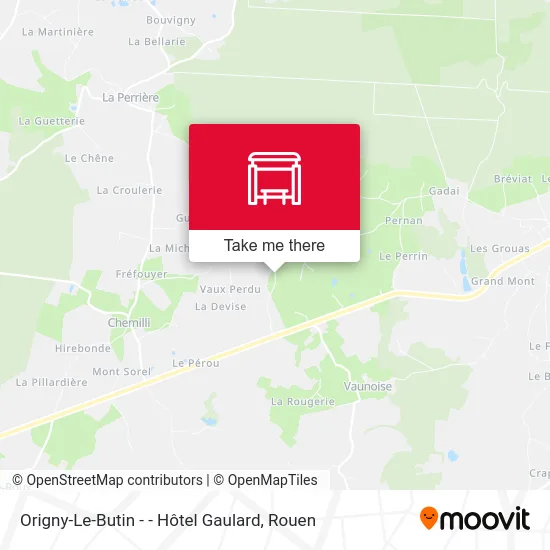 Origny-Le-Butin -  - Hôtel Gaulard map