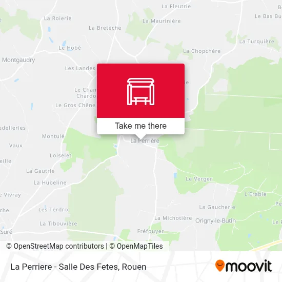 La Perriere - Salle Des Fetes map
