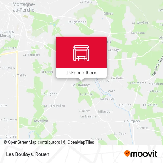 Les Boulays map