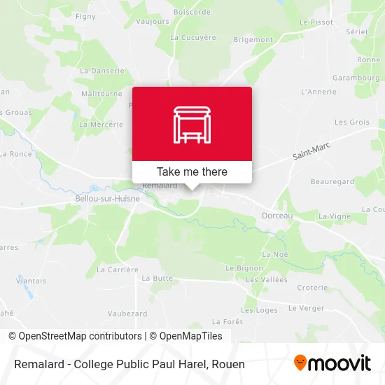 Remalard - College Public Paul Harel map