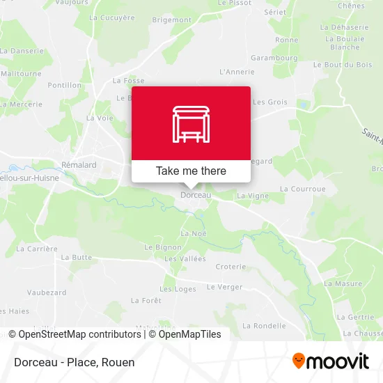 Mapa Dorceau - Place