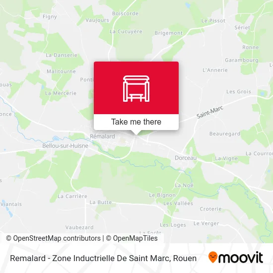 Remalard - Zone Inductrielle De Saint Marc map