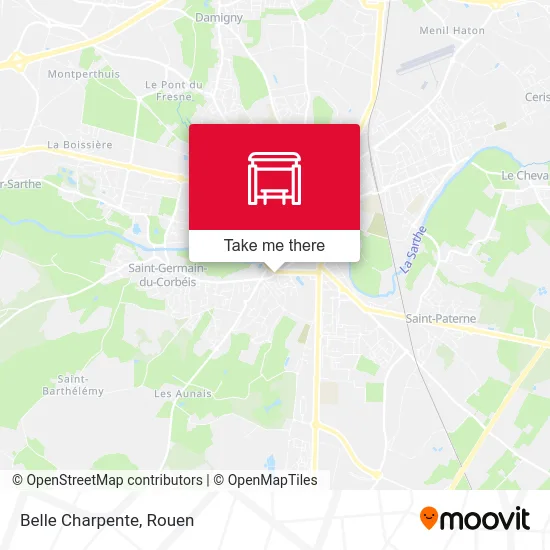 Mapa Belle Charpente