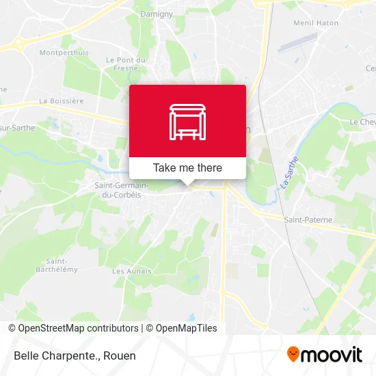 Mapa Belle Charpente.