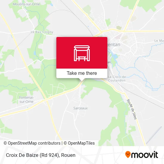 Mapa Croix De Baize (Rd 924)