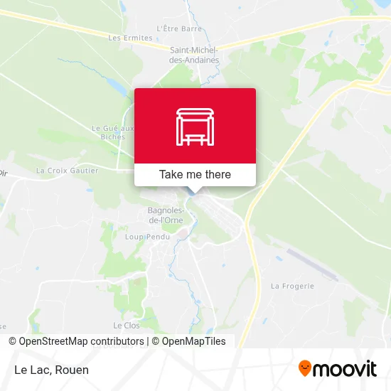 Le Lac map